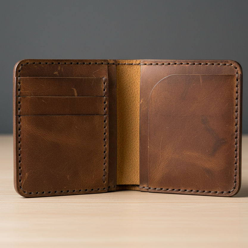 BF08 Handmade Smart Leather Wallet