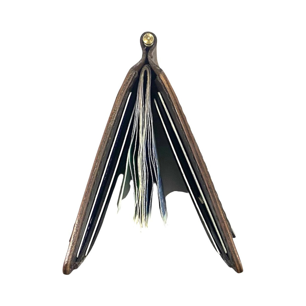 BF07 Hnadmade Clip Leather Wallet