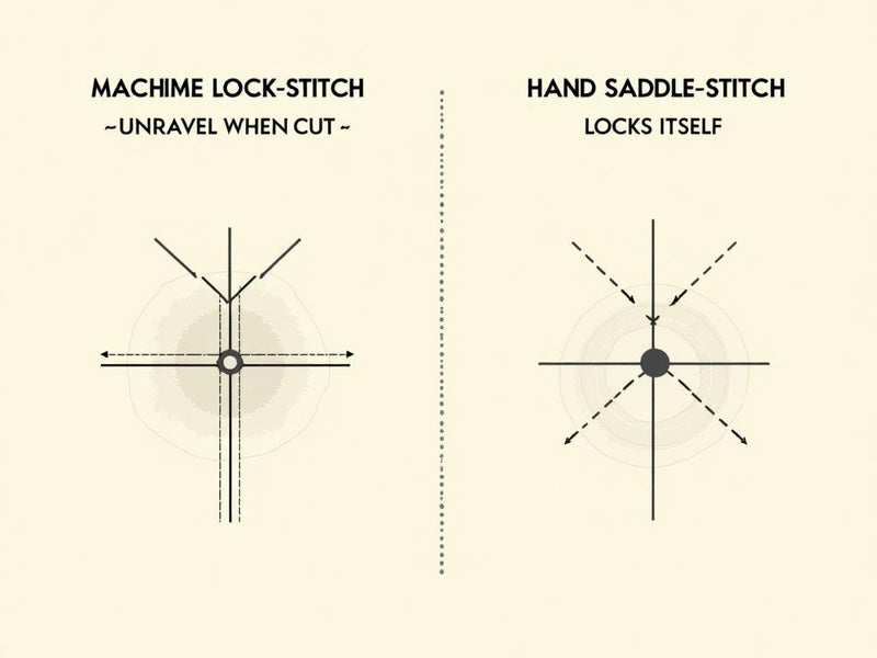 Hand-stitching leather wallet